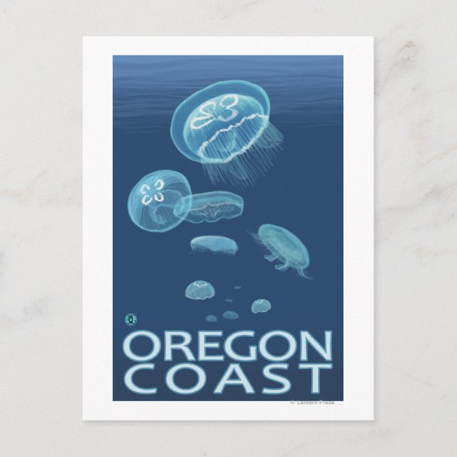 Cartão Postal Oregon Coast Jellyfish (Frente)