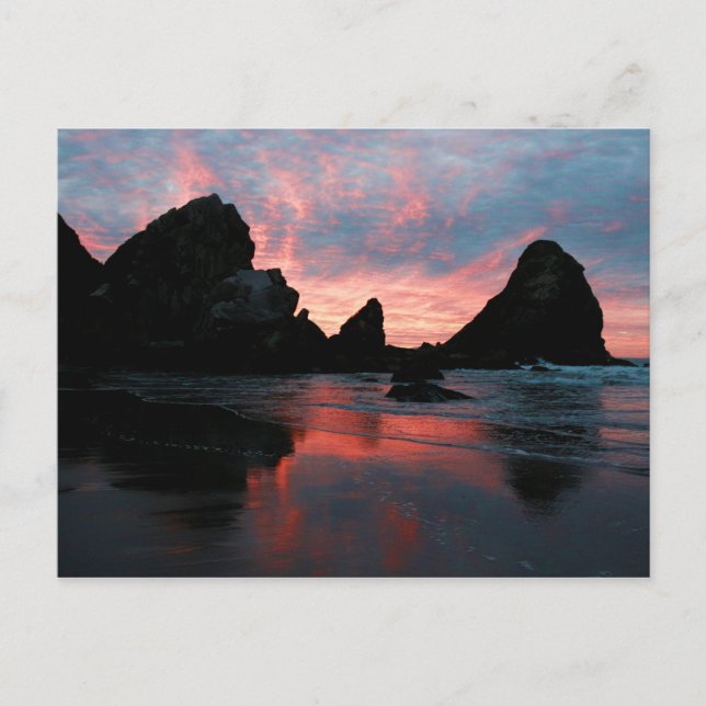 Cartão Postal Oregon Coast Sunrise Harris Beach (Frente)