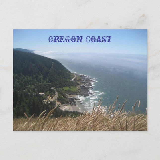 Cartão Postal Oregon Coastline (Frente)
