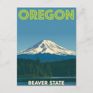 Cartão Postal Oregon Estado do Castor