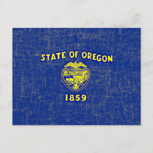CARTÃO POSTAL OREGON FLAG