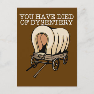 Cartão Postal Oregon Trail Funny Wagon