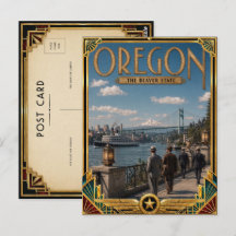 Oregon Vintage Art Deco Idade Dourada