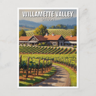 Cartão Postal Oregon Willamette Valley Viagem
