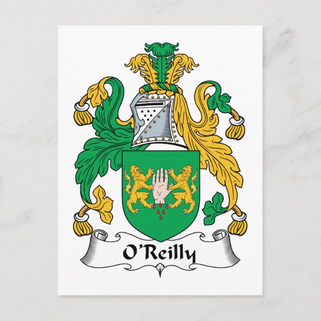 Cartão Postal O'Reilly Family Crest (Frente)