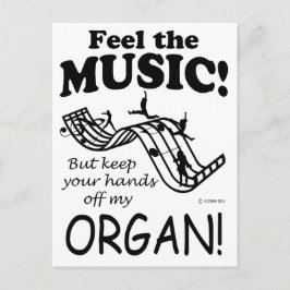Cartão Postal Organ Sente A Música