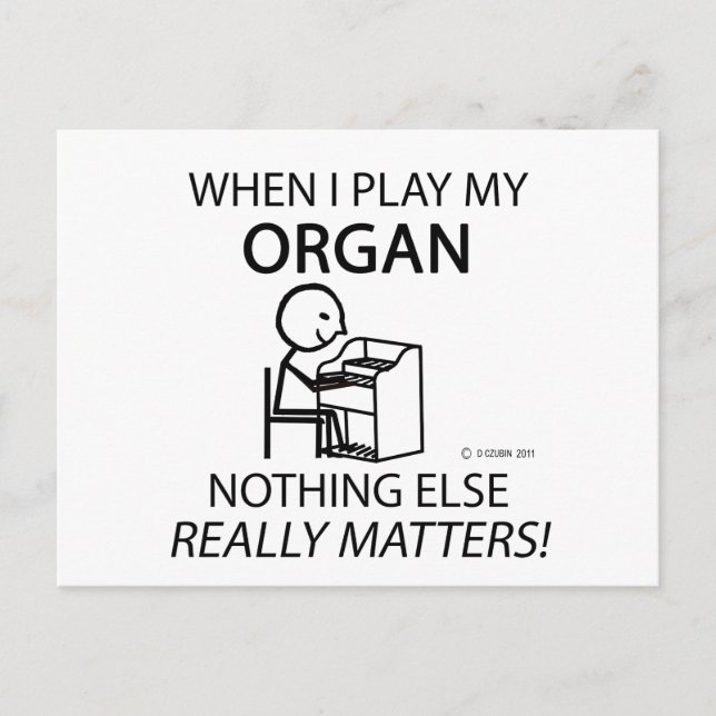 Cartão Postal Orgão Nada Mais Importa (Frente)