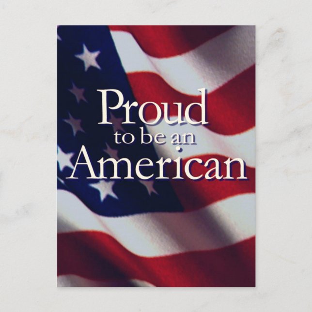 CARTÃO POSTAL ORGULHO AMERICANO (Frente)