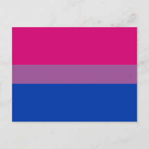 Cartão Postal Orgulho Bissexual (Bandeira Bi)