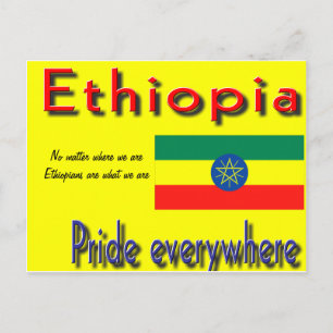 Cartão Postal orgulho da etiópia