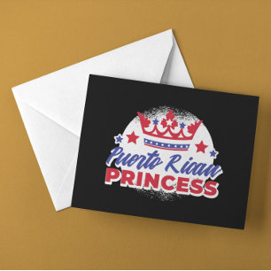 Cartão Postal Orgulho da Menina Boricua, Princesa Cute Cute