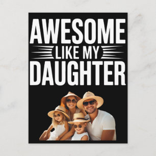 Cartão Postal Orgulho de Família Incrível Personalizado Como Min