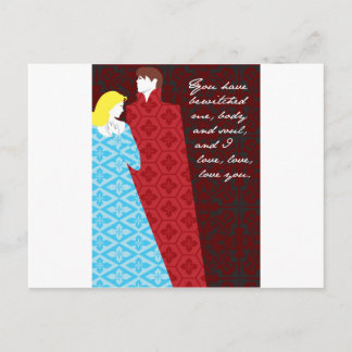 Cartão Postal Orgulho de Jane Austen e presente de preconceito "