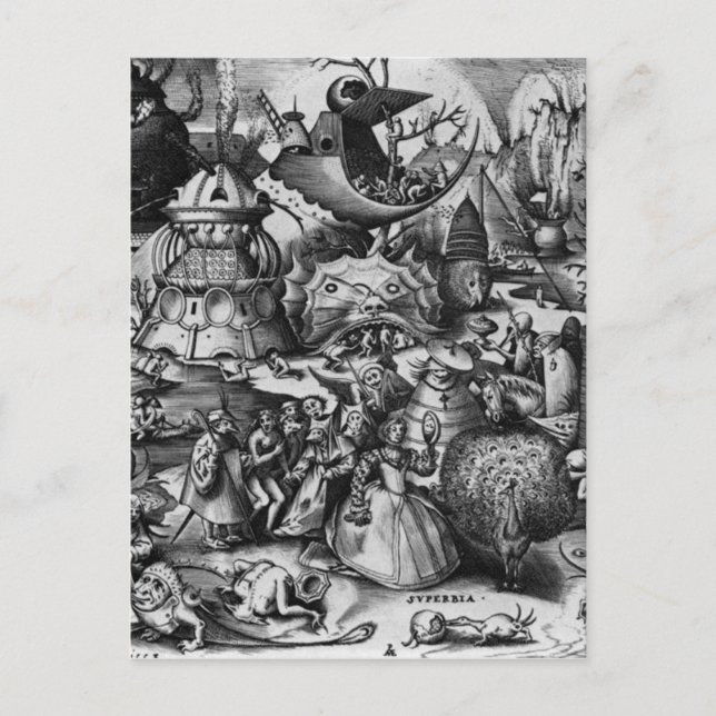 Cartão Postal Orgulho de Pieter Bruegel, o Velho (Frente)