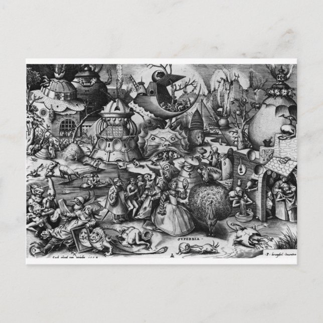 Cartão Postal Orgulho de Pieter Bruegel, o Velho (Frente)