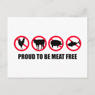 Cartão Postal Orgulho de ser indene de carne