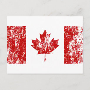 Cartão Postal Orgulho de Sinalizador do Canadá