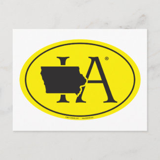 Cartão Postal Orgulho do Estado Euro: IA Iowa