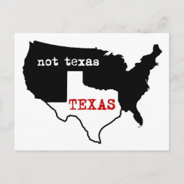 Cartão Postal Orgulho do Texas! Texas / Não Texas
