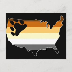 Cartão Postal Orgulho do Urso dos EUA