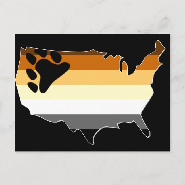 Cartão Postal Orgulho do Urso dos EUA (Frente)