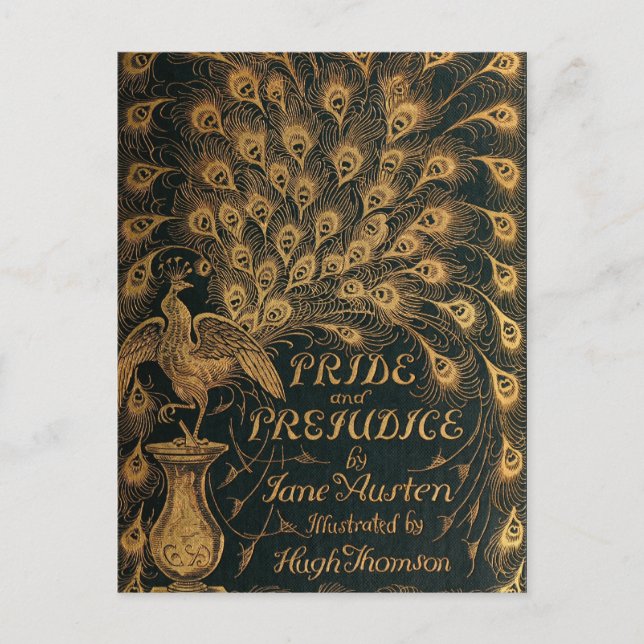 Cartão Postal Orgulho e preconceito Jane Austen (1894) (Frente)