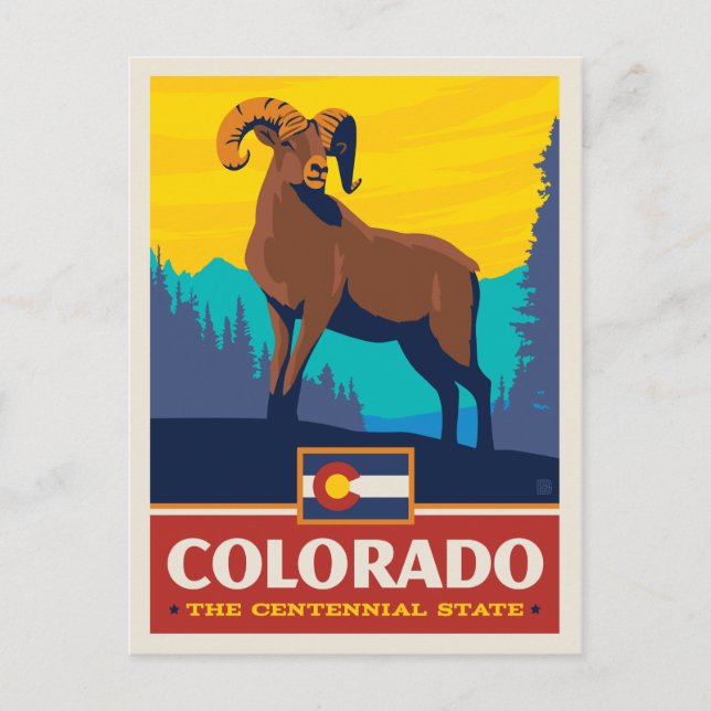 Cartão Postal Orgulho Estatal | Colorado (Frente)