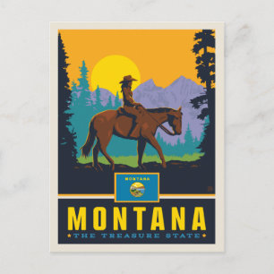 Cartão Postal Orgulho Estatal   Montana