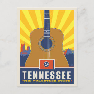 Cartão Postal Orgulho Estatal Tennessee 2
