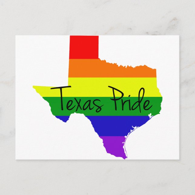 Cartão Postal Orgulho gay do Texas (Frente)
