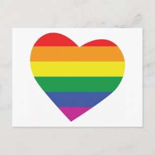 Cartão Postal Orgulho gay Heart