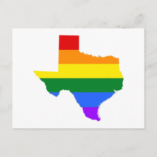 Cartão Postal Orgulho gay   Texas Rainbow