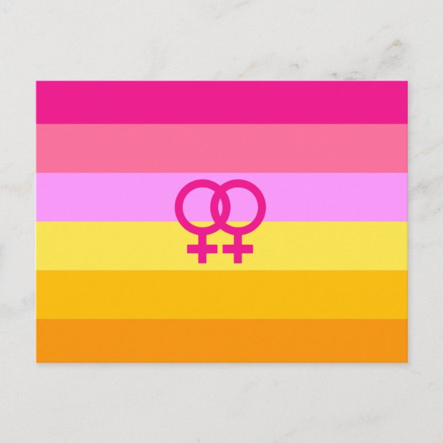 Cartão Postal Orgulho Lesbiana Dawn WLW (Frente)