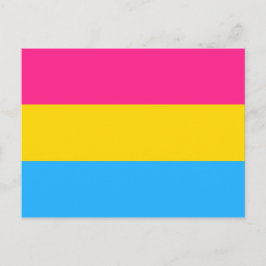 Cartão Postal Orgulho Pansexual (Bandeira Pan)