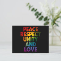 Orgulho Paz Respeito Unidade E Amor 