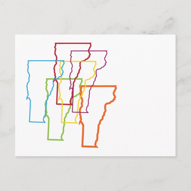 Cartão Postal orgulho vermonte blur (Frente)