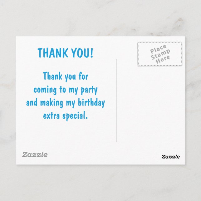 Cartão Postal #Orgulhoso2BnaturalMe Agradecimento de aniversário (Verso)