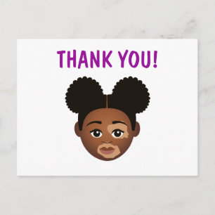 Cartão Postal #Orgulhoso2BNaturalMe Escolha-Minha-Tez Obrigado