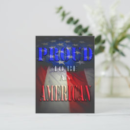 Cartão Postal Orgulhoso de ser americano