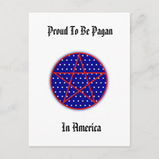 Cartão Postal Orgulhoso De Ser Pagan Na América