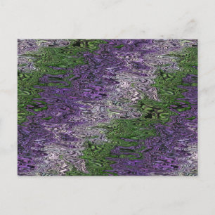 Cartão Postal Orgulhoso Grunge Groovy Funky Trippy Gênero Queer