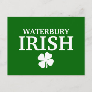 Cartão Postal Orgulhoso WATERBURY IRISH! Dia de São Patrício