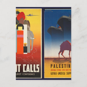 Cartão Postal oriente e palestina