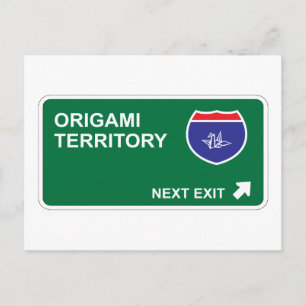 Cartão Postal Origami Próximo Sair