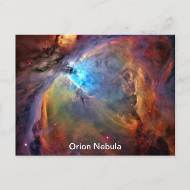 Cartão Postal Orion Nebula Space Galaxy (Frente)