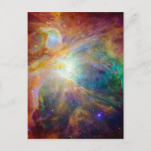 Cartão Postal Orion Nebula (Telescópios Hubble & Spitzer)