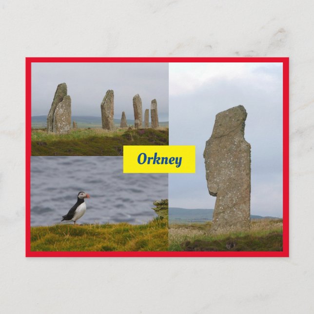 Cartão postal Orkney (Frente)