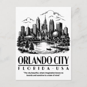 Cartão Postal Orlando Cidade Flórida EUA