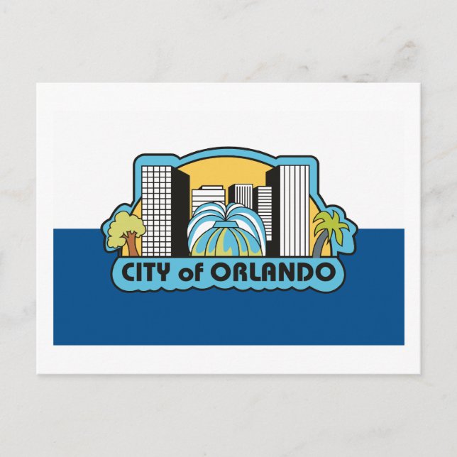 Cartão Postal Orlando Flag Postcard (Frente)