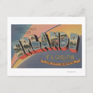 Cartão Postal Orlando, Flórida - Grandes Cenas de Letras 2